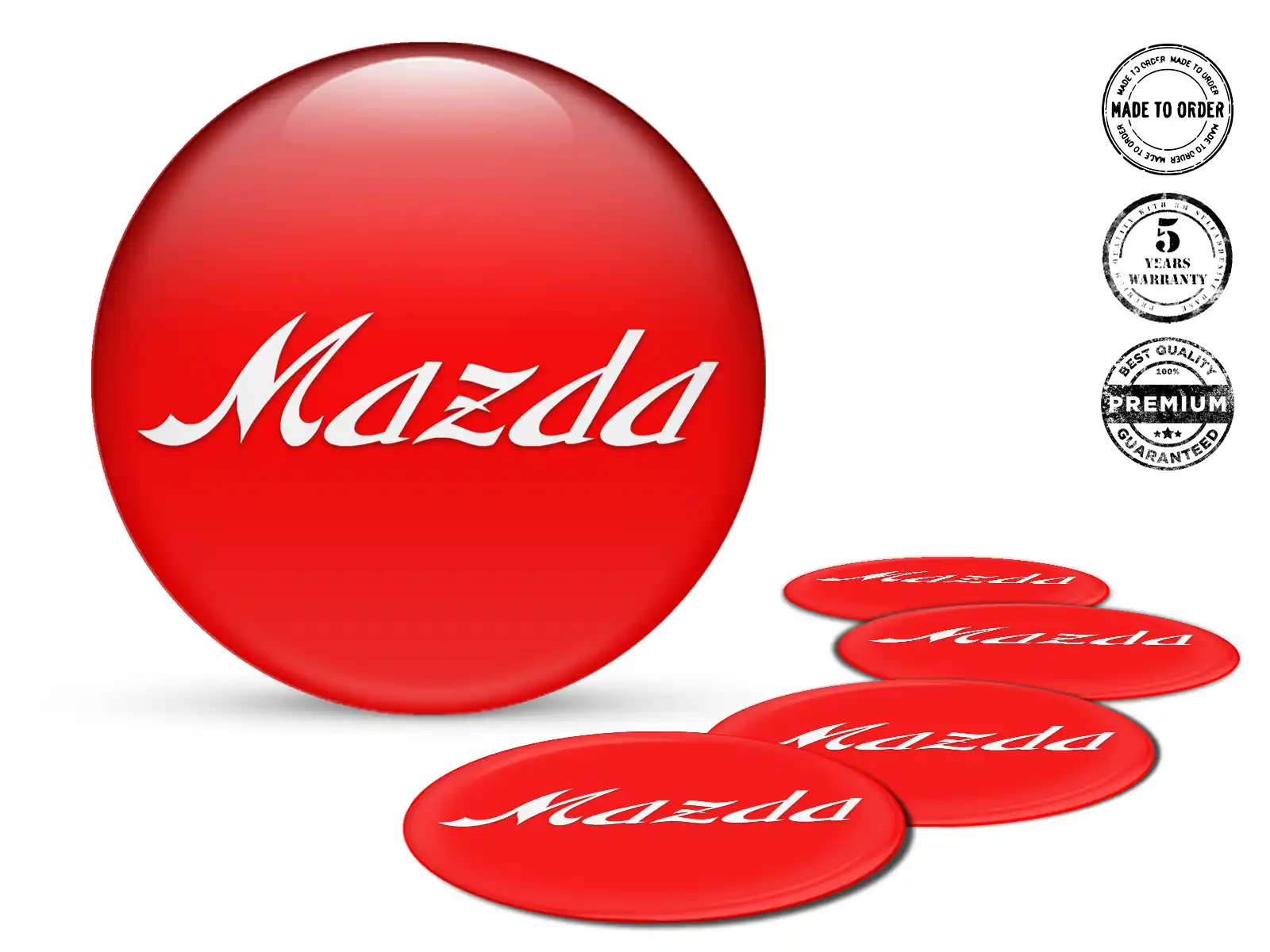 Mazda Calcomanías en Ruedas Etiquetas Cúpula Premium